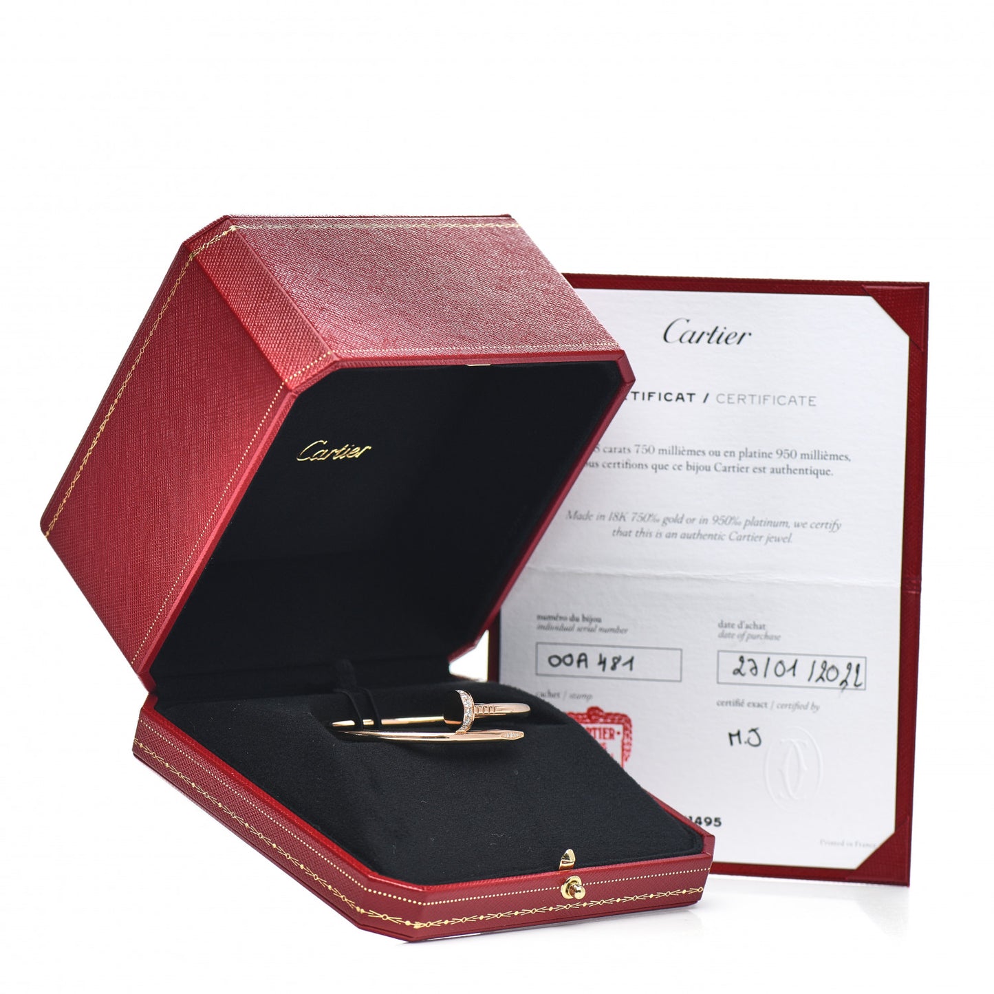 18K Pink Gold Diamond Juste Un Clou Bracelet 16