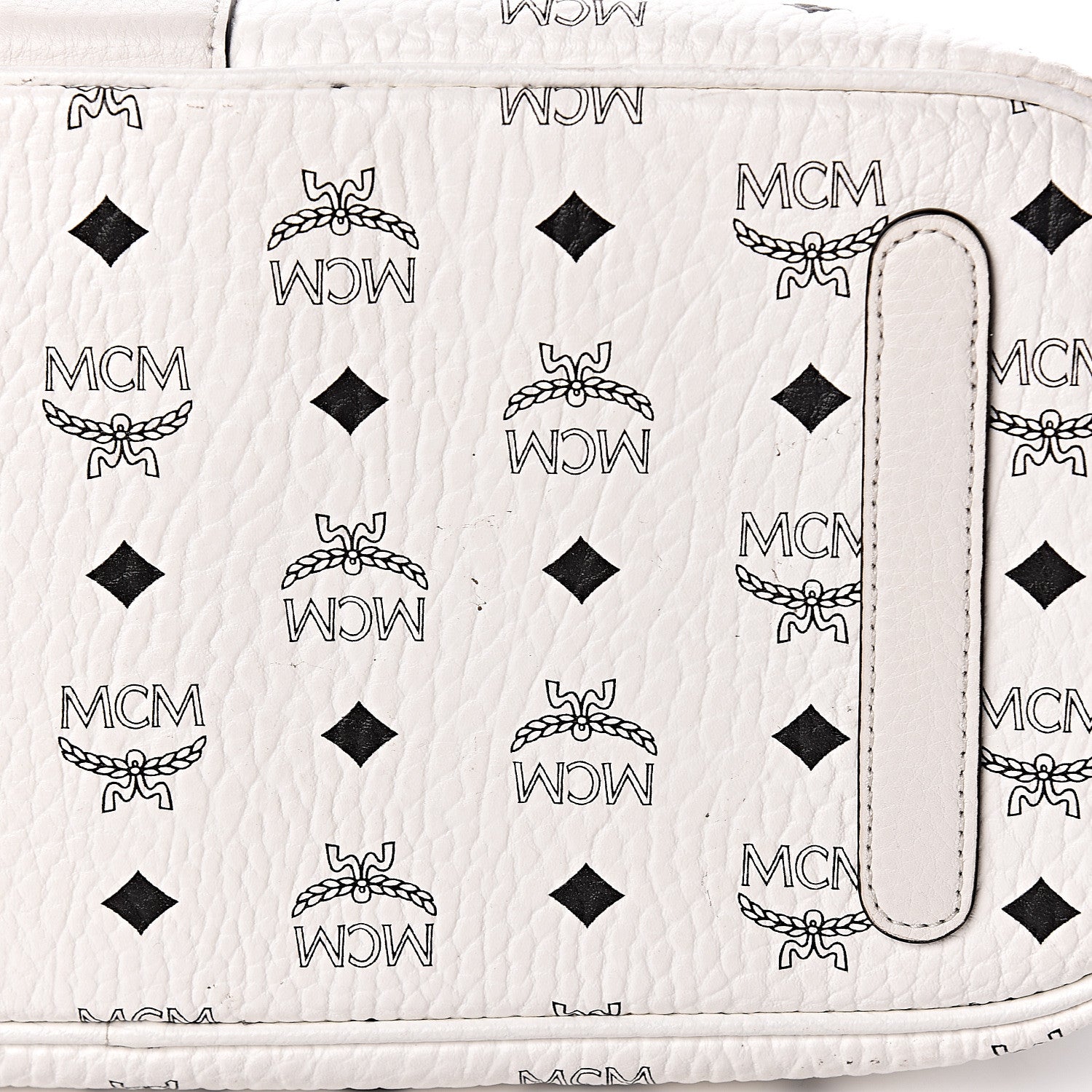 MCM Visetos Medium Liz Reversible Shopper Tote White 18 of 18