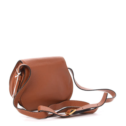 Chloe Calfskin Mini Marcie Round Crossbody Bag Tan 3 of 11