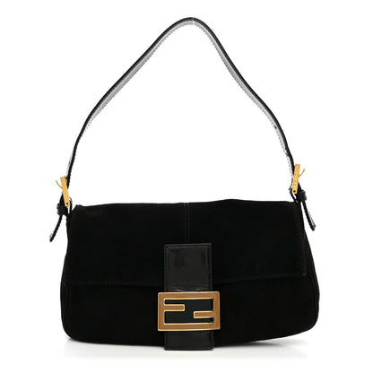 Fendi Suede Baguette Black 1 of 9