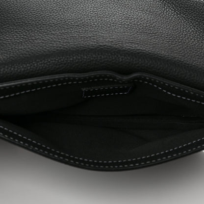 Christian Dior X KAWS Grained Calfskin Saddle Pouch Black 5 of 12