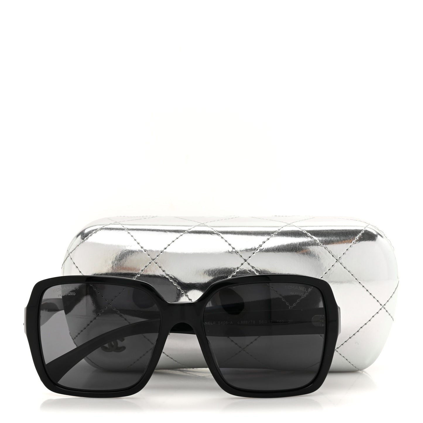 Acetate Polarized Square Sunglasses 5408 Black