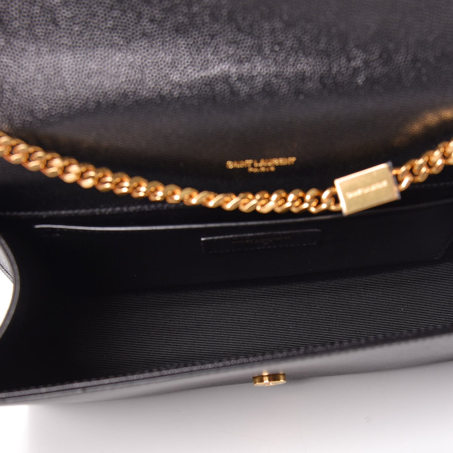 Grain De Poudre Medium Classic Monogram Kate Satchel Black