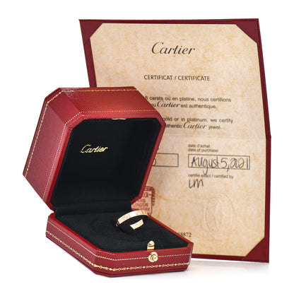 Cartier 18K Yellow Gold 3.5mm LOVE Wedding Band Ring 61 9.5 5 of 5