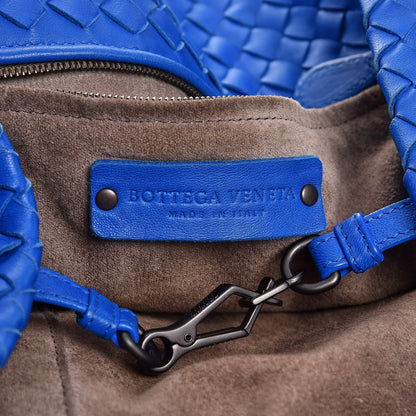 Bottega Veneta Nappa Intrecciato Medium Seamless Tote Signal Blue 6 of 9