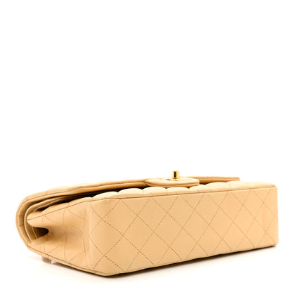 Chanel Lambskin Quilted Medium Double Flap Beige 4 of 9