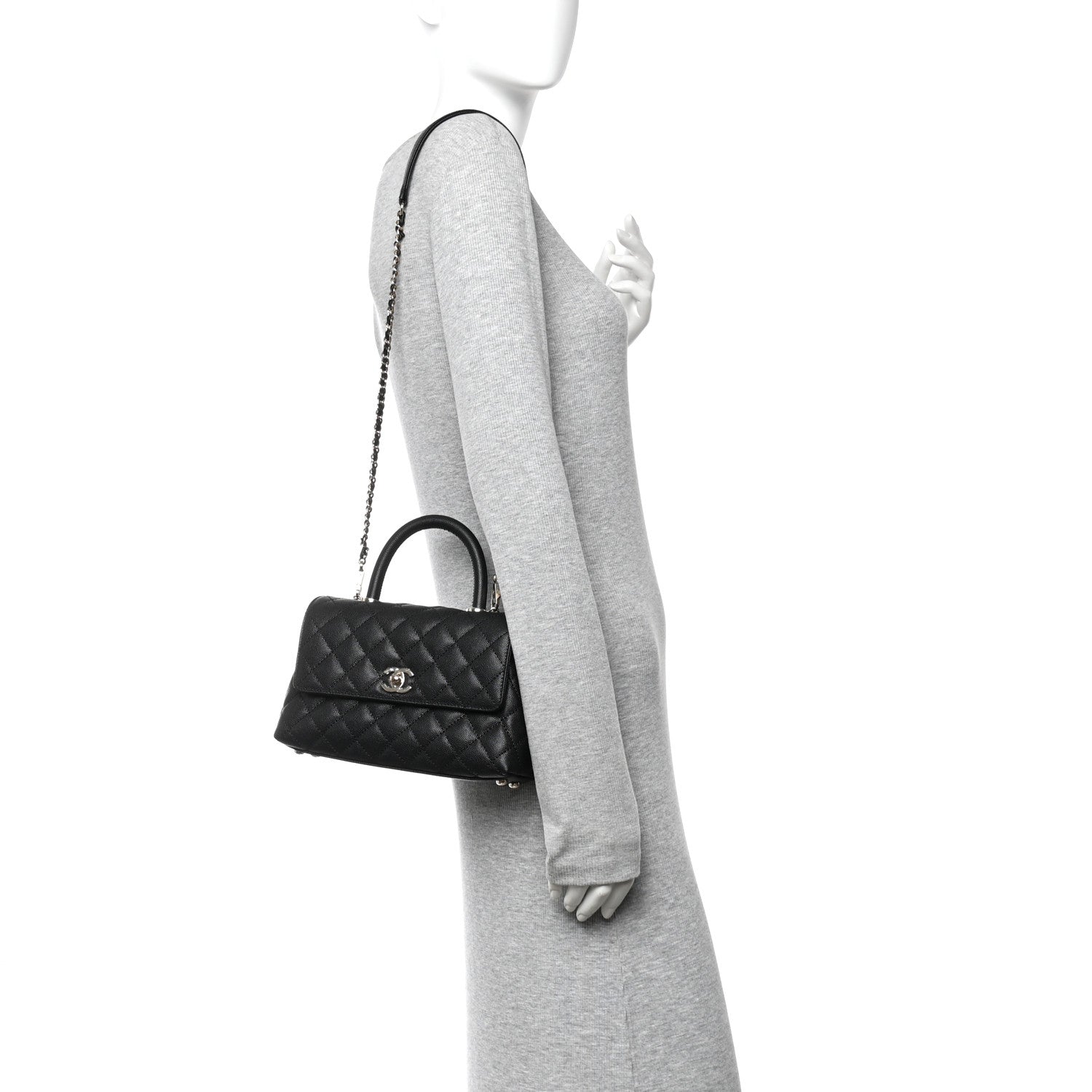Chanel Caviar Quilted Mini Coco Handle Flap Black 2 of 11