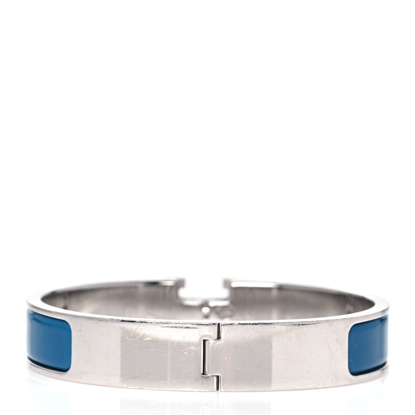 Enamel Narrow Clic Clac H Bracelet PM Bleu