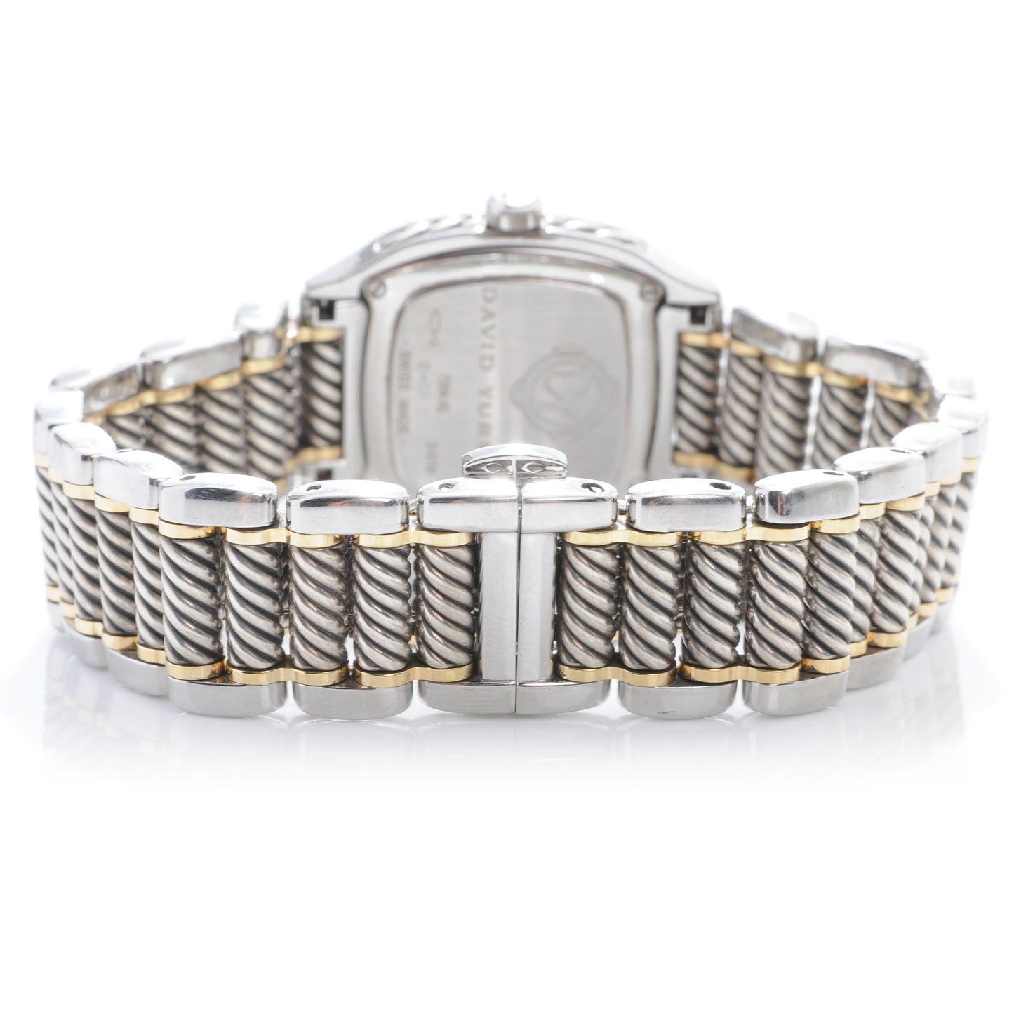 Stainless Steel 18K Yellow Gold Mother of Pearl 25mm Thoroughbred Quartz Watch