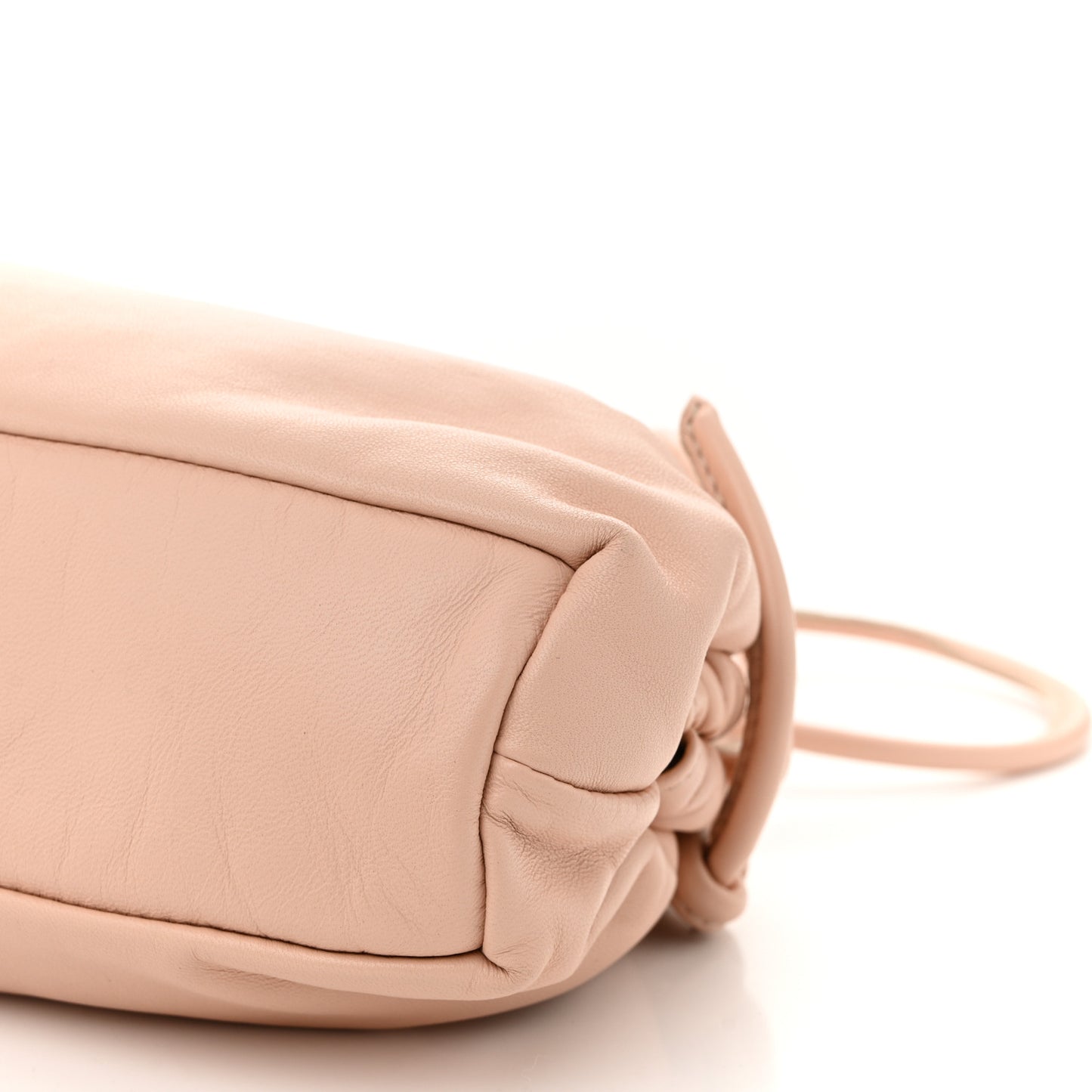 Lambskin Mini Cloud Clutch Dahlia