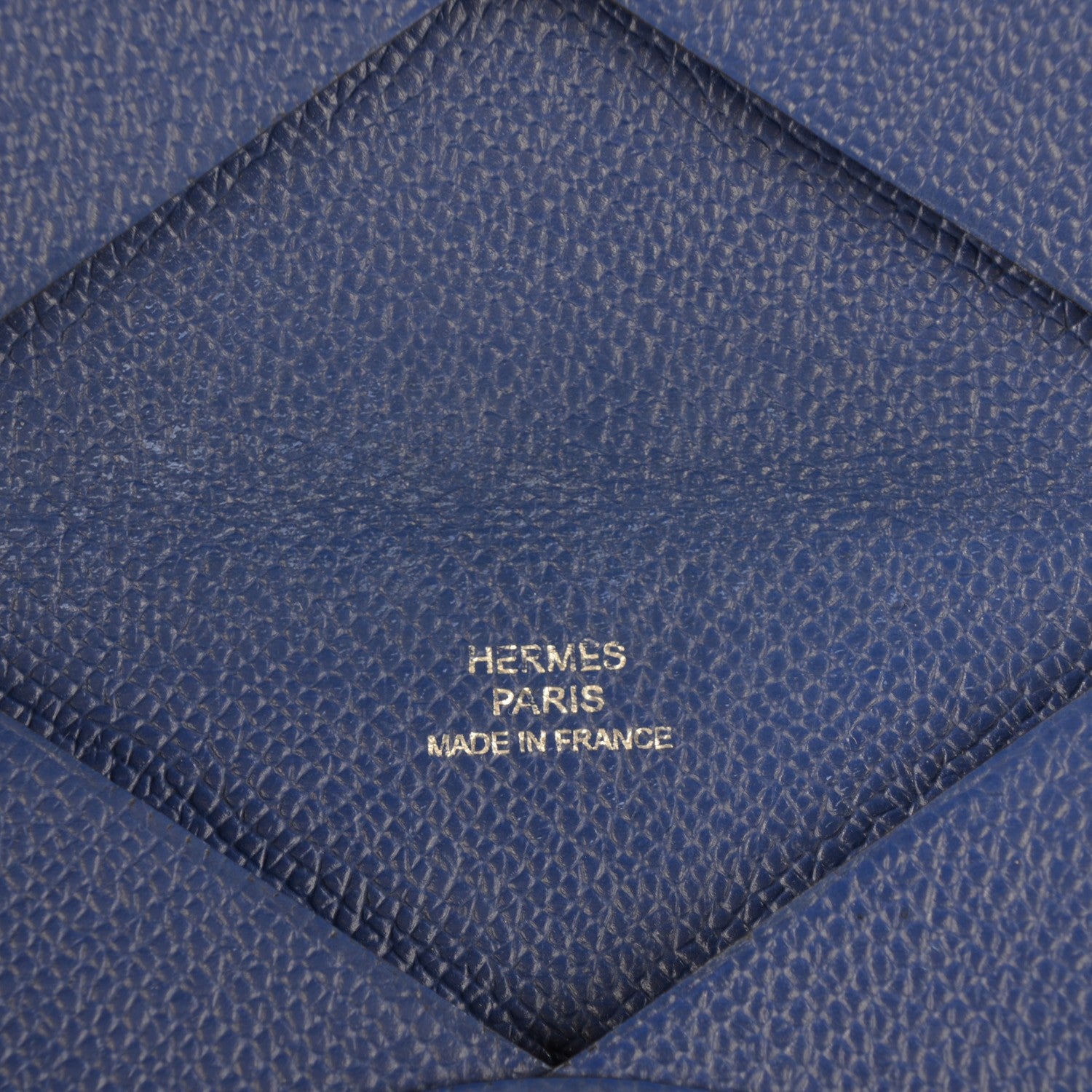 Hermes Epsom Calvi Card Case Bleu Electrique 6 of 7