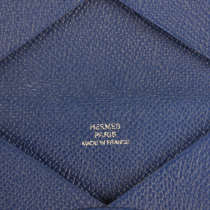 Hermes Epsom Calvi Card Case Bleu Electrique 6 of 7