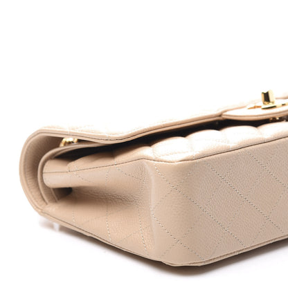 Chanel Caviar Quilted Medium Double Flap Beige Clair 7 of 10