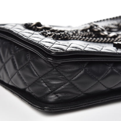 Chanel Calfskin Enchained Medium Boy Flap Black 9 of 9