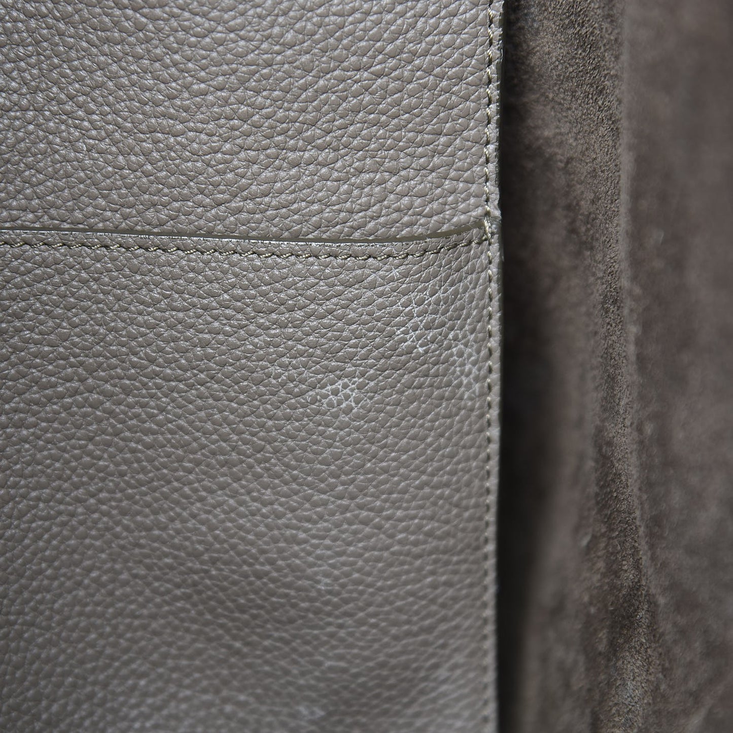 Soft Grained Calfskin Small Belt Cabas Phantom Taupe