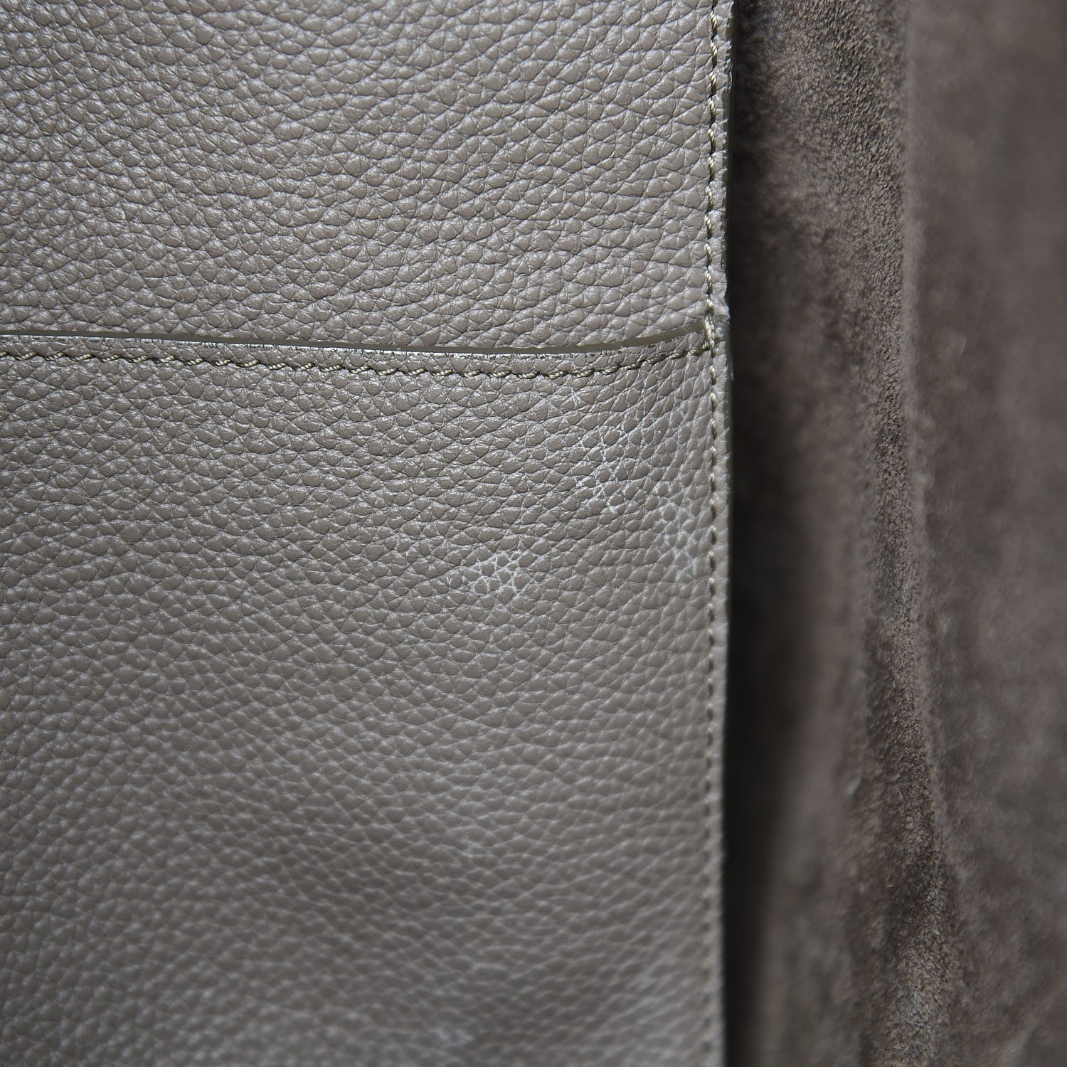 Celine Soft Grained Calfskin Small Belt Cabas Phantom Taupe 11 of 18