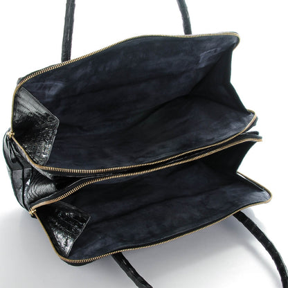Nancy Gonzalez Crocodile Top Handle Bag Black 6 of 9