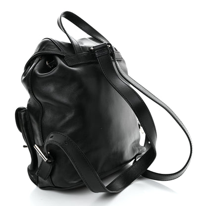 Prada Calfskin Backpack Black 3 of 18