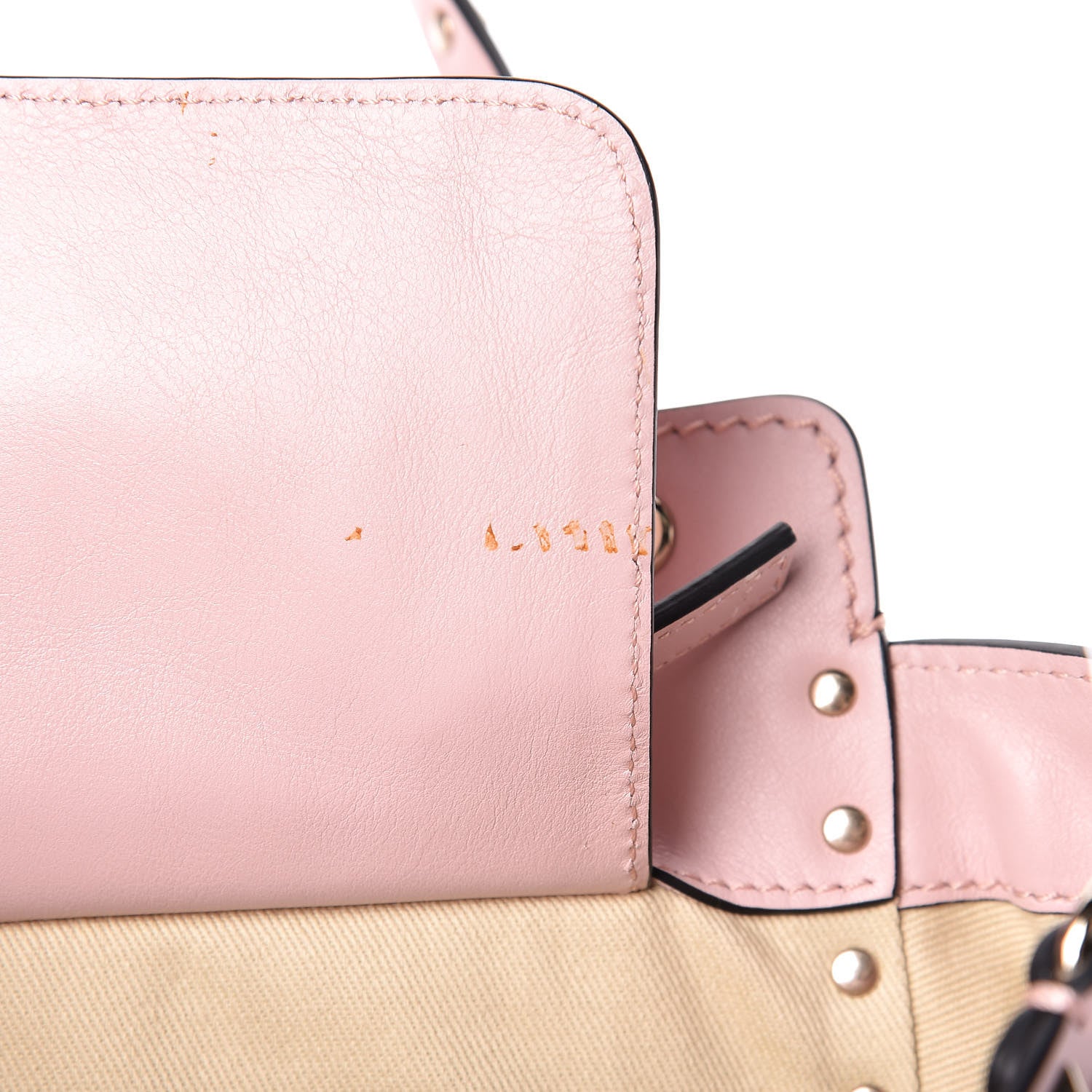 Valentino Garavani Vitello Mini Rockstud Tote Water Rose 12 of 14