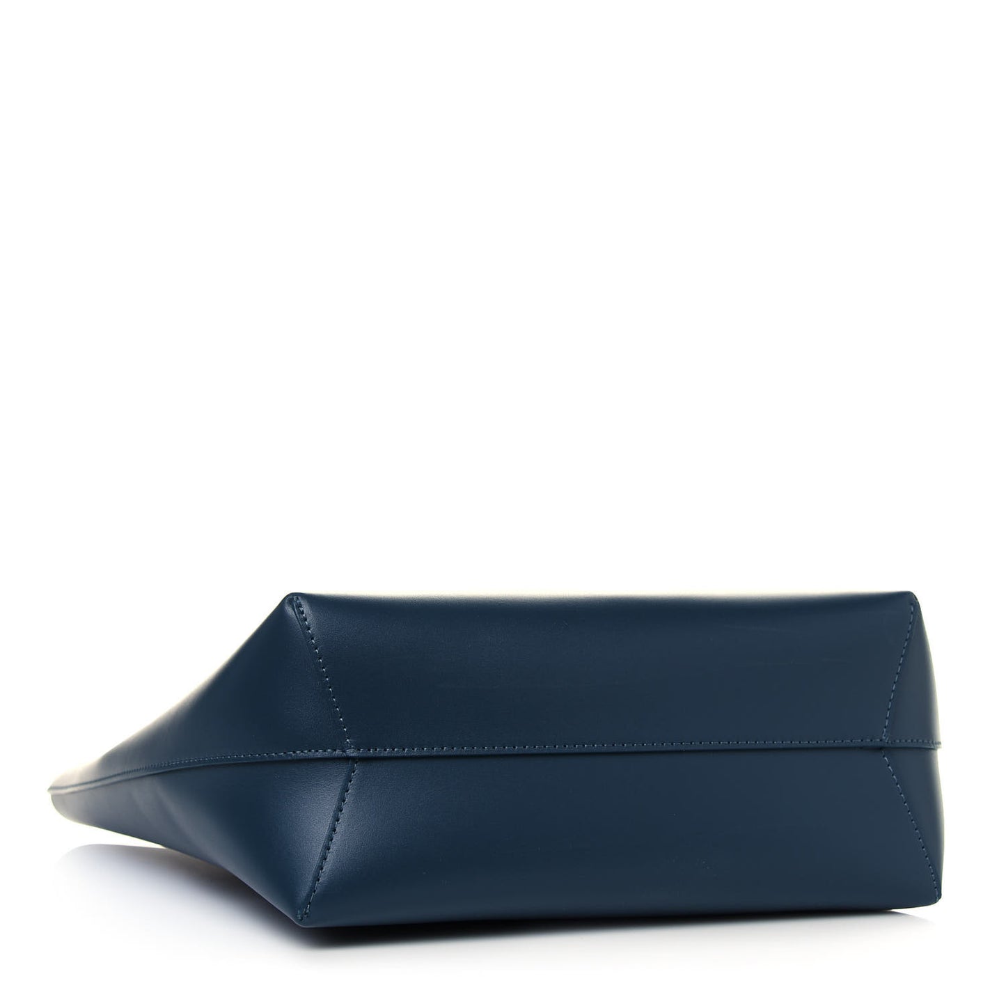 Calfskin North South Tote Navy
