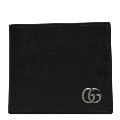 Gucci Smooth Calfskin GG Marmont Bi-Fold Wallet Black 1 of 10