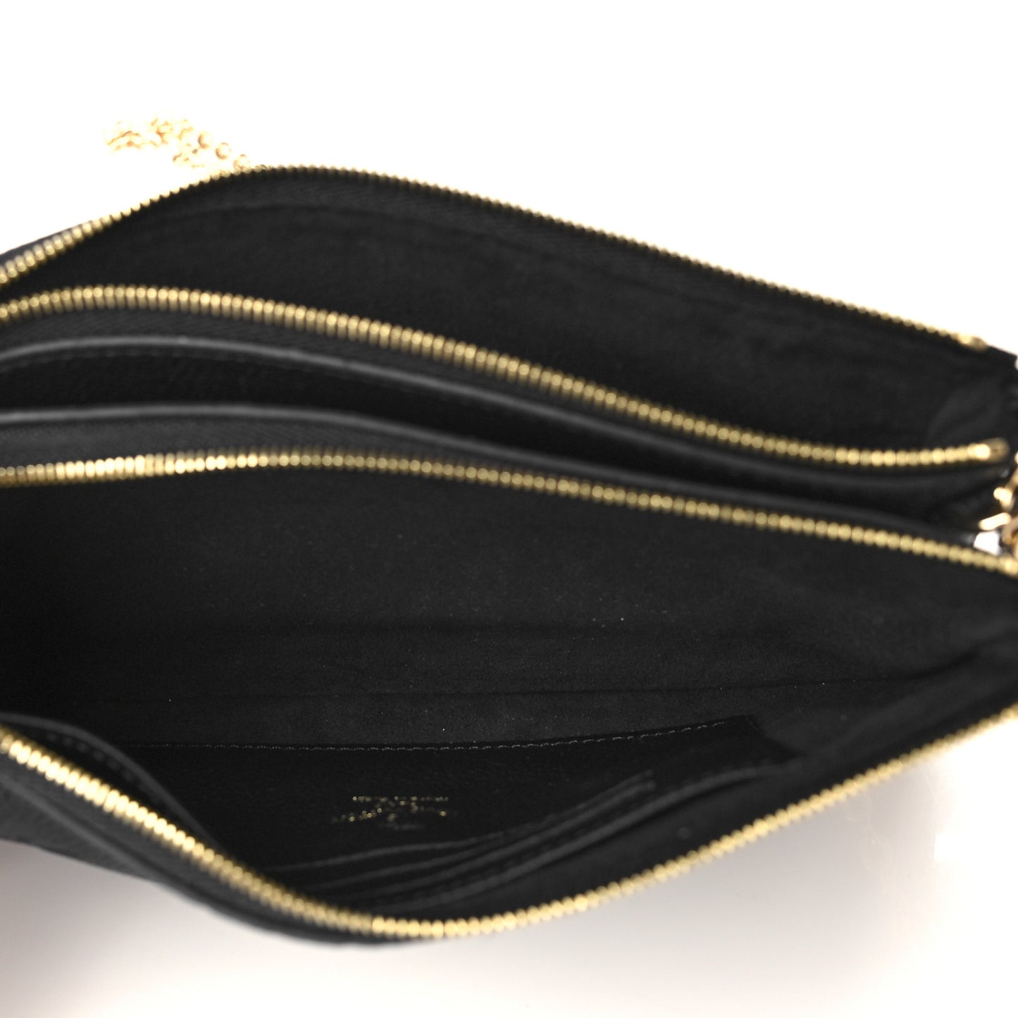 Empreinte Double Zip Pochette Black