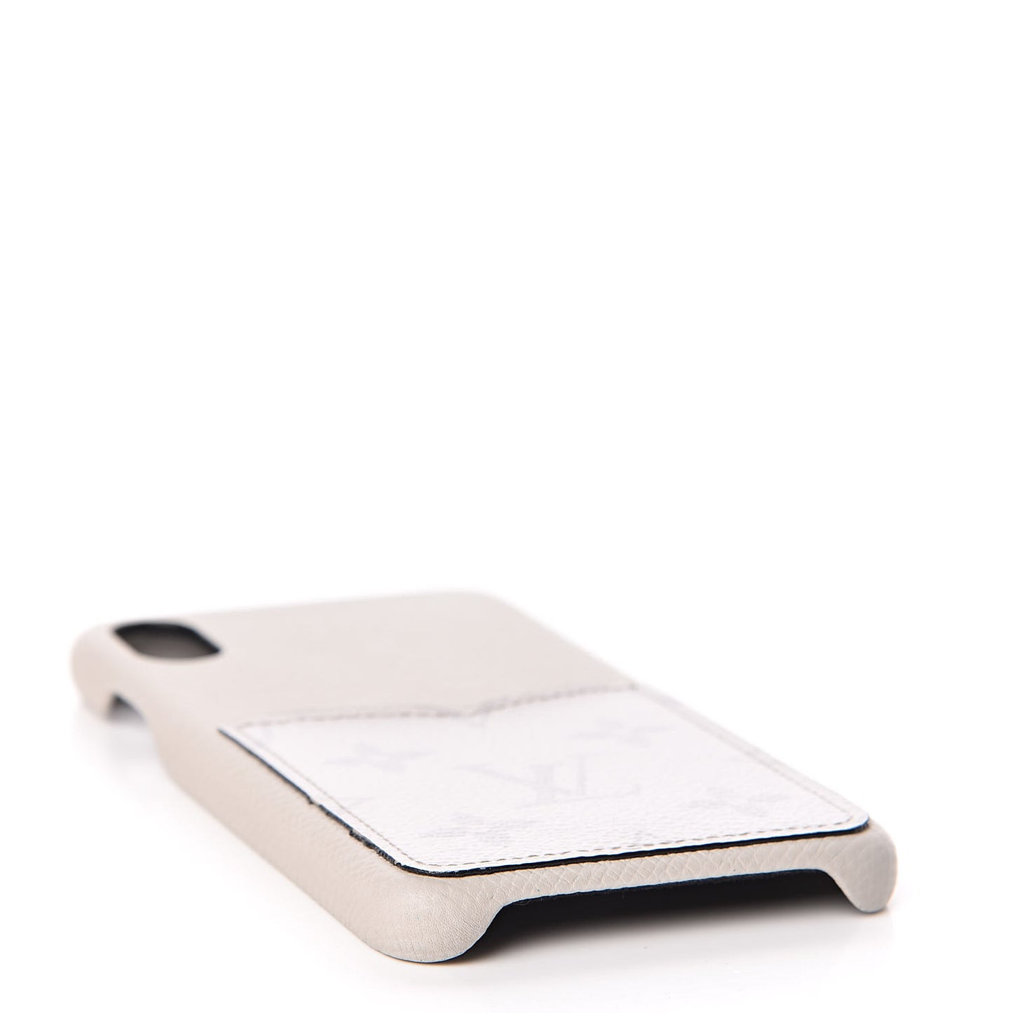 Monogram Taiga iPhone XS Max Bumper White