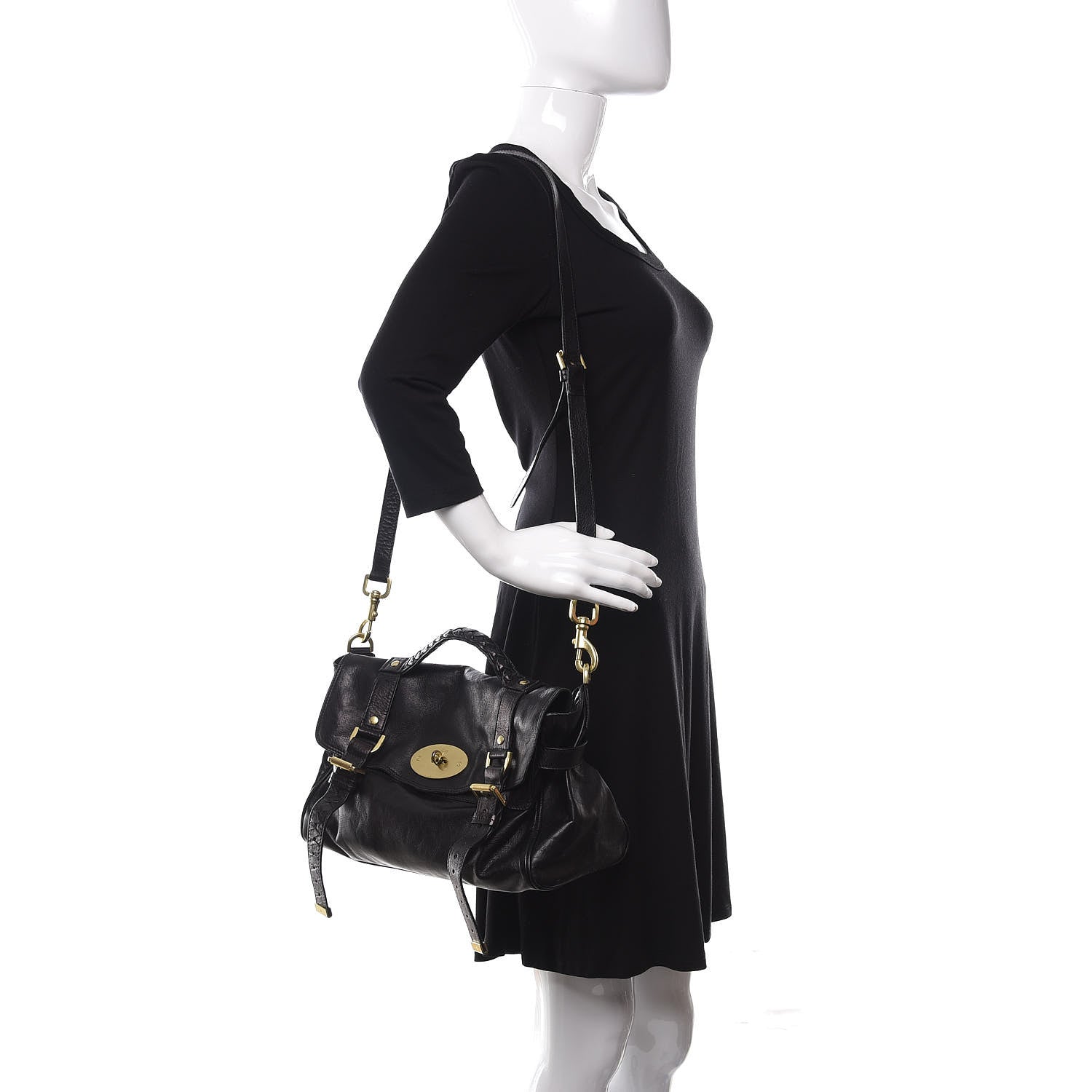 Mulberry Soft Buffalo Medium Alexa Black 2 of 17