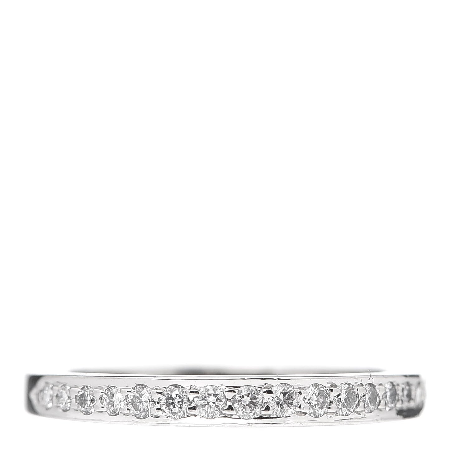 Platinum Diamond Half Circle Wedding Band Ring 54 6.75