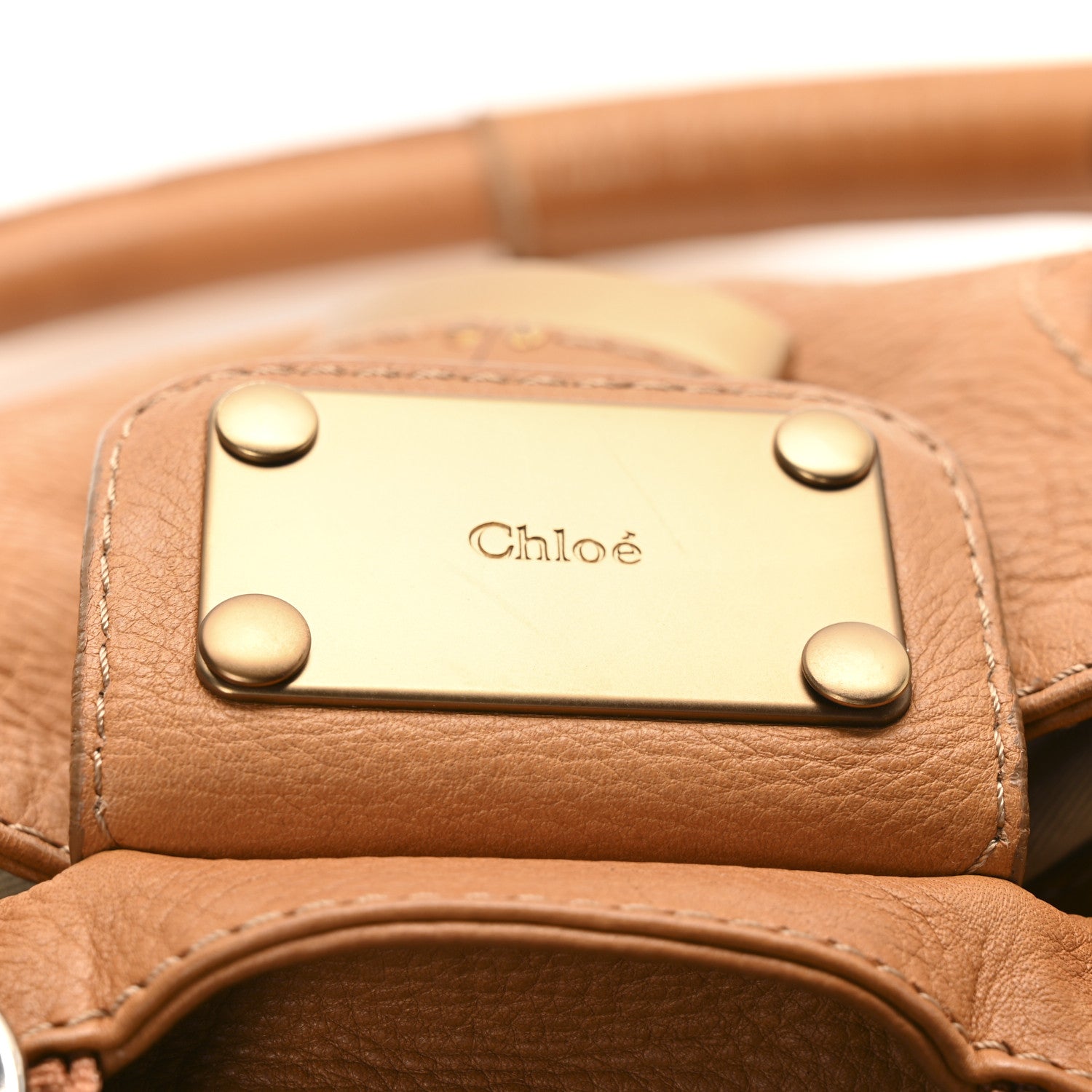 Chloe Calfskin Large Paddington Satchel Beige 7 of 12