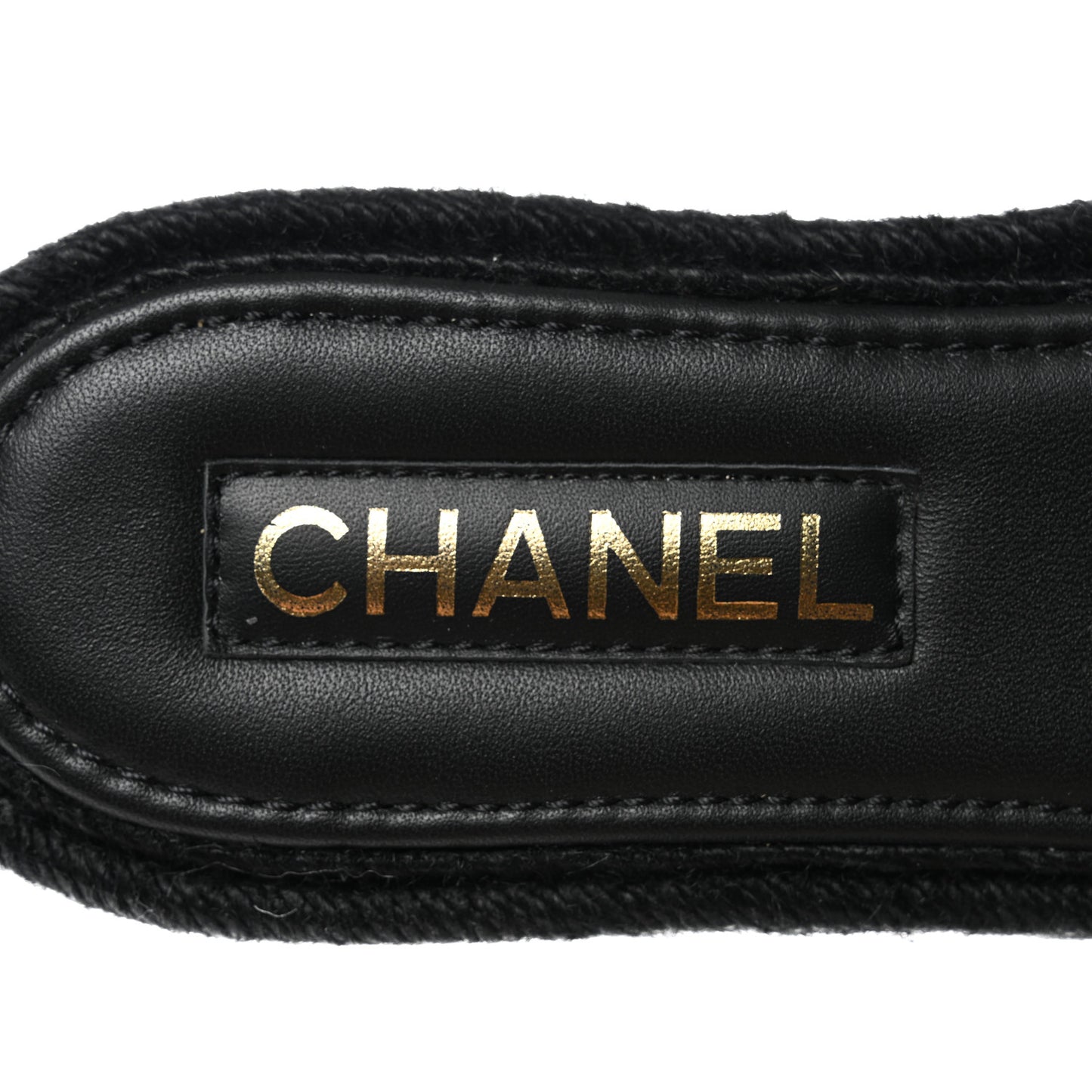 Lambskin Espadrille Mule Sandals 38 Black