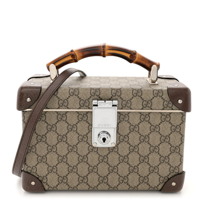 Gucci GG Supreme Monogram Globe-Trotter Beauty Case Brown 1 of 14