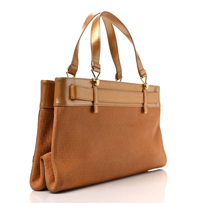 Christian Dior Patent Monogram Jeans Pocket Tote Gold 2 of 8