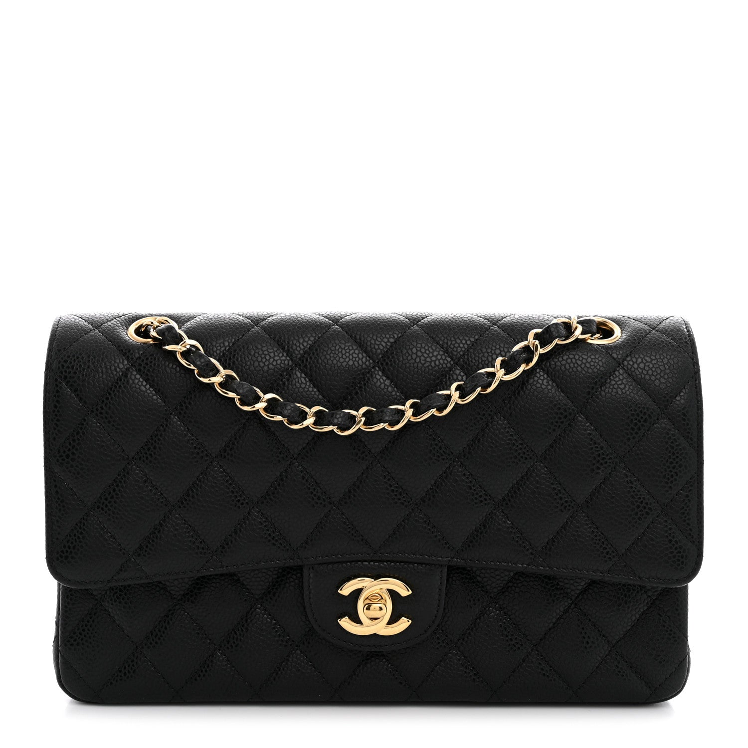 Chanel Caviar Quilted Medium Double Flap Black 1 of 11