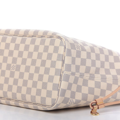 Louis Vuitton Damier Azur Neo Neverfull MM Rose Ballerine 7 of 10