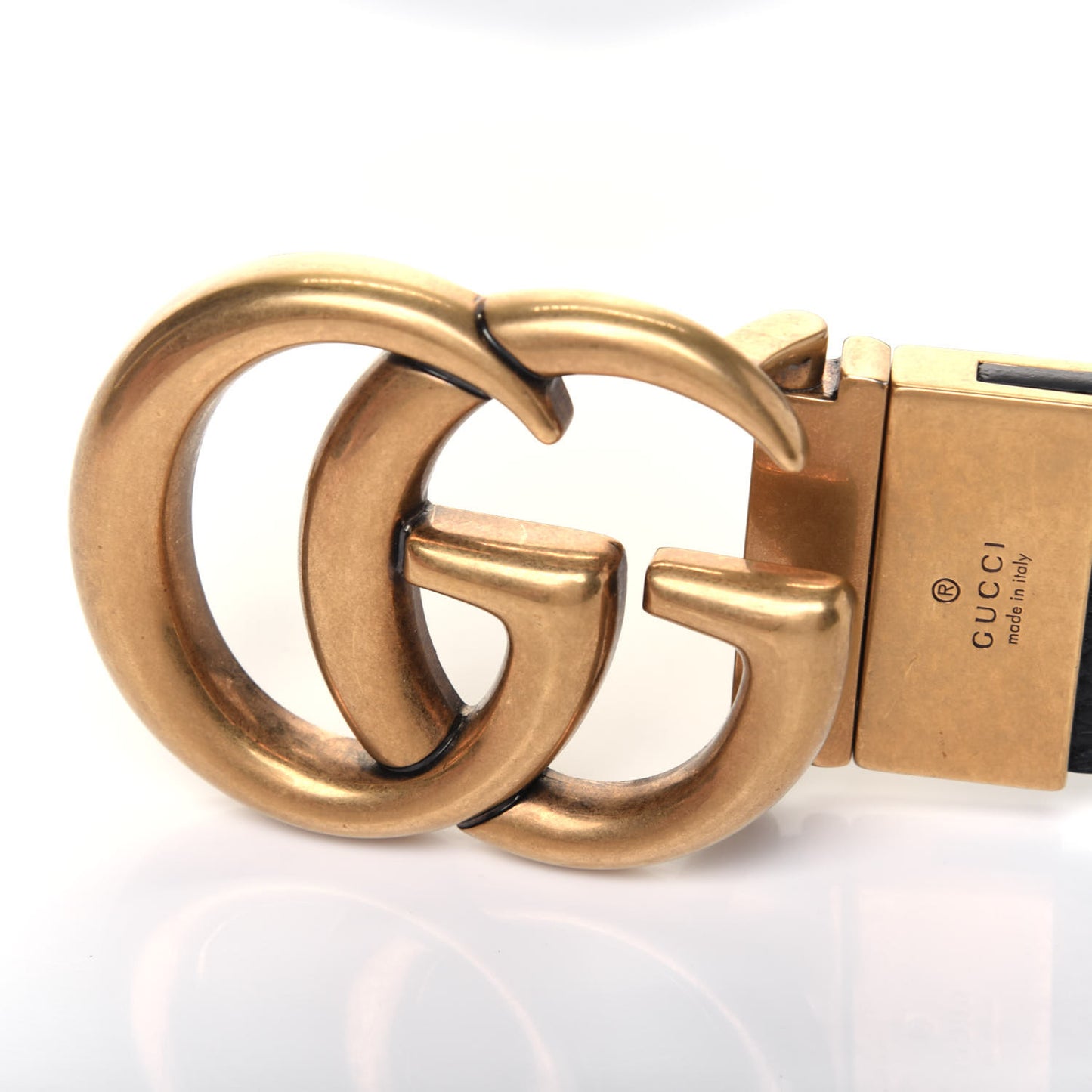 Calfskin Double G Reversible 37mm Belt 90 36 Black Cocoa