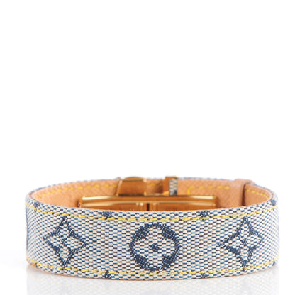 Louis Vuitton Mini Monogram Wish Bracelet Blue 3 of 7