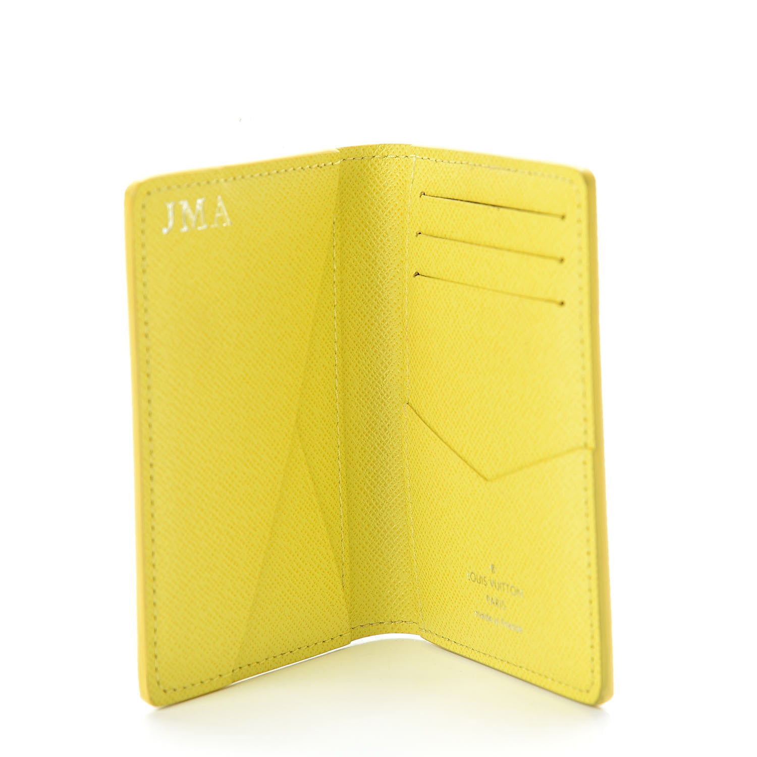 Louis Vuitton Damier Graphite Logo Pocket Organizer Yellow 5 of 9