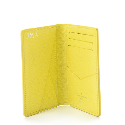 Louis Vuitton Damier Graphite Logo Pocket Organizer Yellow 5 of 9