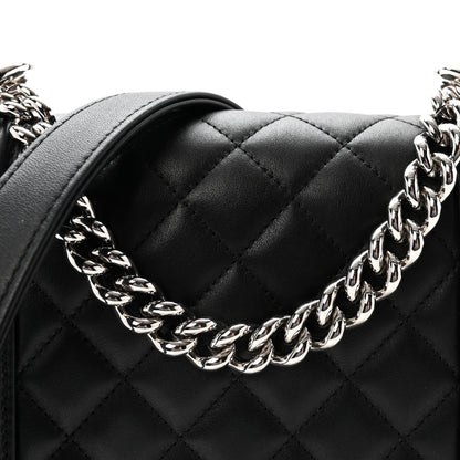 Chanel Calfskin Quilted North South Boy Flap Black 8 of 10
