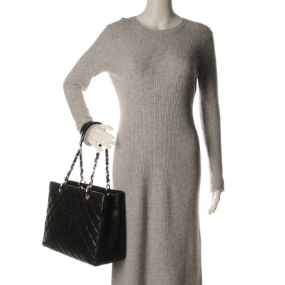 Chanel Caviar Quilted Grand Shopping Tote GST Black 2 of 7