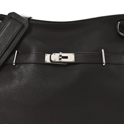 Hermes Taurillon Clemence Jypsiere 37 Chocolate 8 of 10