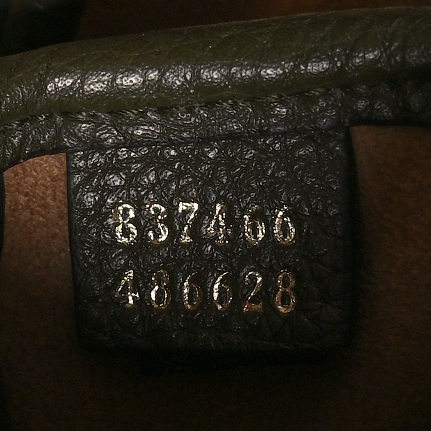 Gucci Grained Calfskin Softbit Maxi Shoulder Bag Forest Green 8 of 11