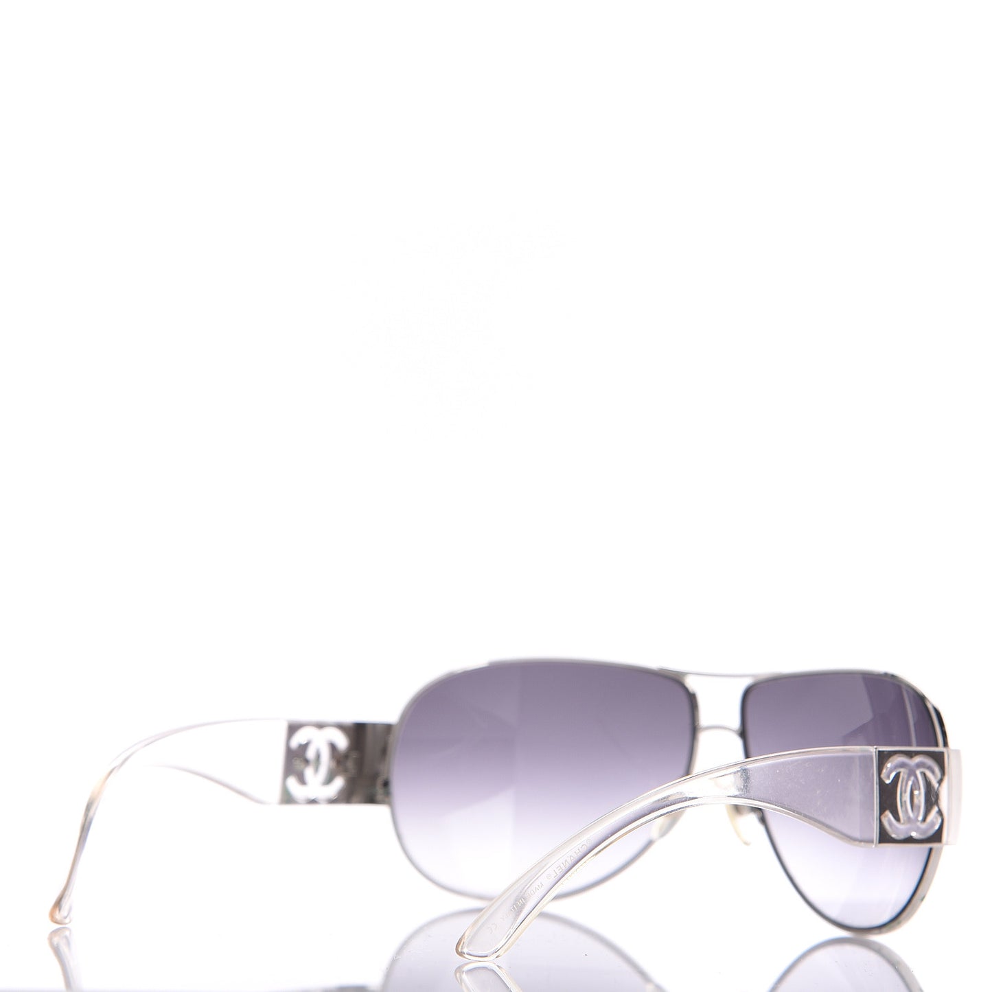 CC Logo Sunglasses 4128 Clear