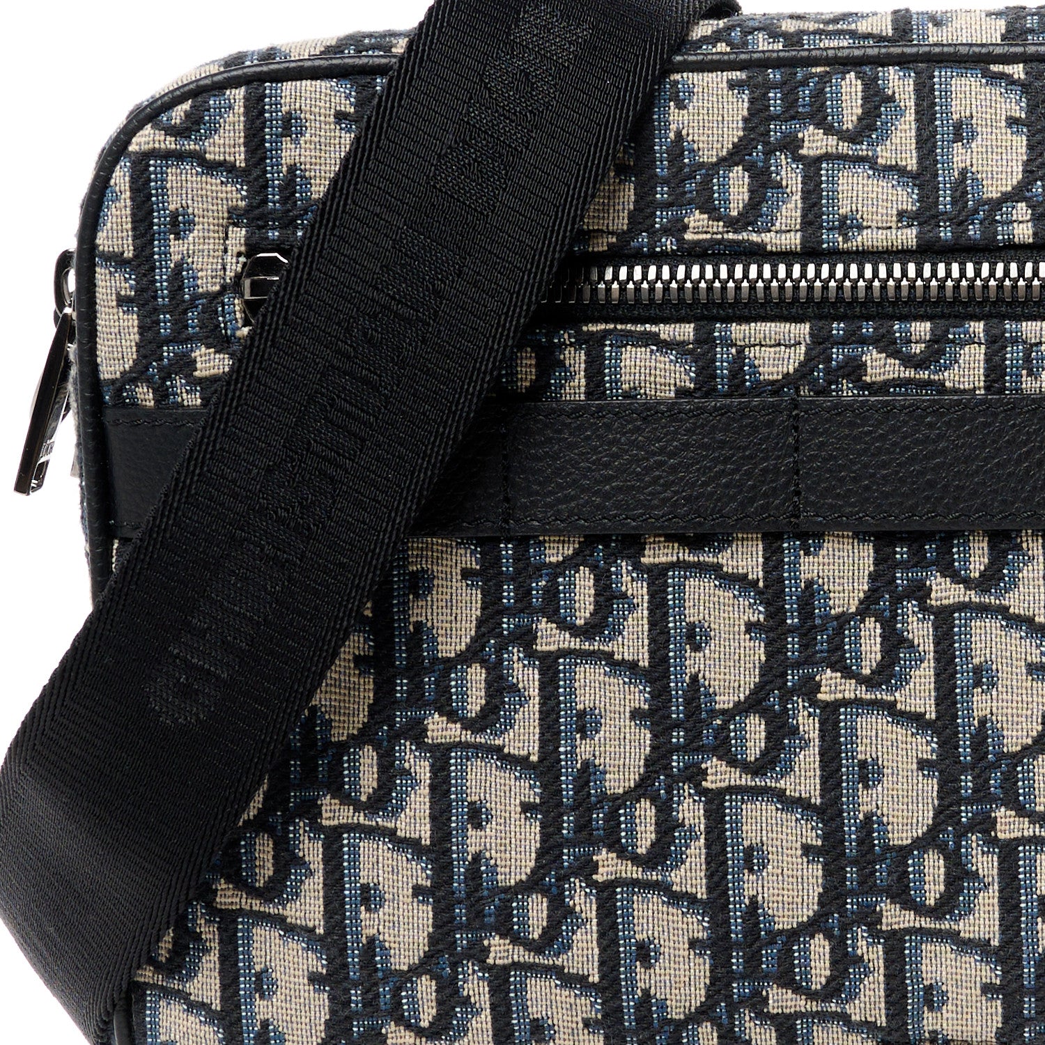 Christian Dior HOMME Oblique Maxi Safari Messenger Beige Black 10 of 12