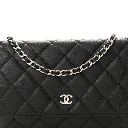 Chanel Caviar Quilted Wallet on Chain WOC Black 9 of 13