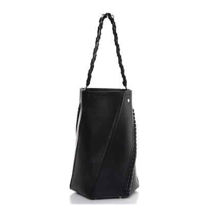 Proenza Schouler Smooth Calfskin Medium Hex Bucket Bag Black 1 of 8