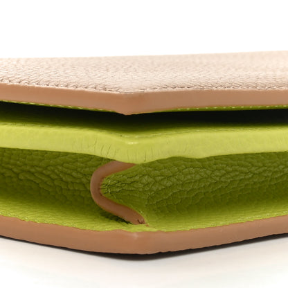 Gucci Dollar Calfskin Mini GG Marmont Chain Wallet Beige Bright Green 8 of 9