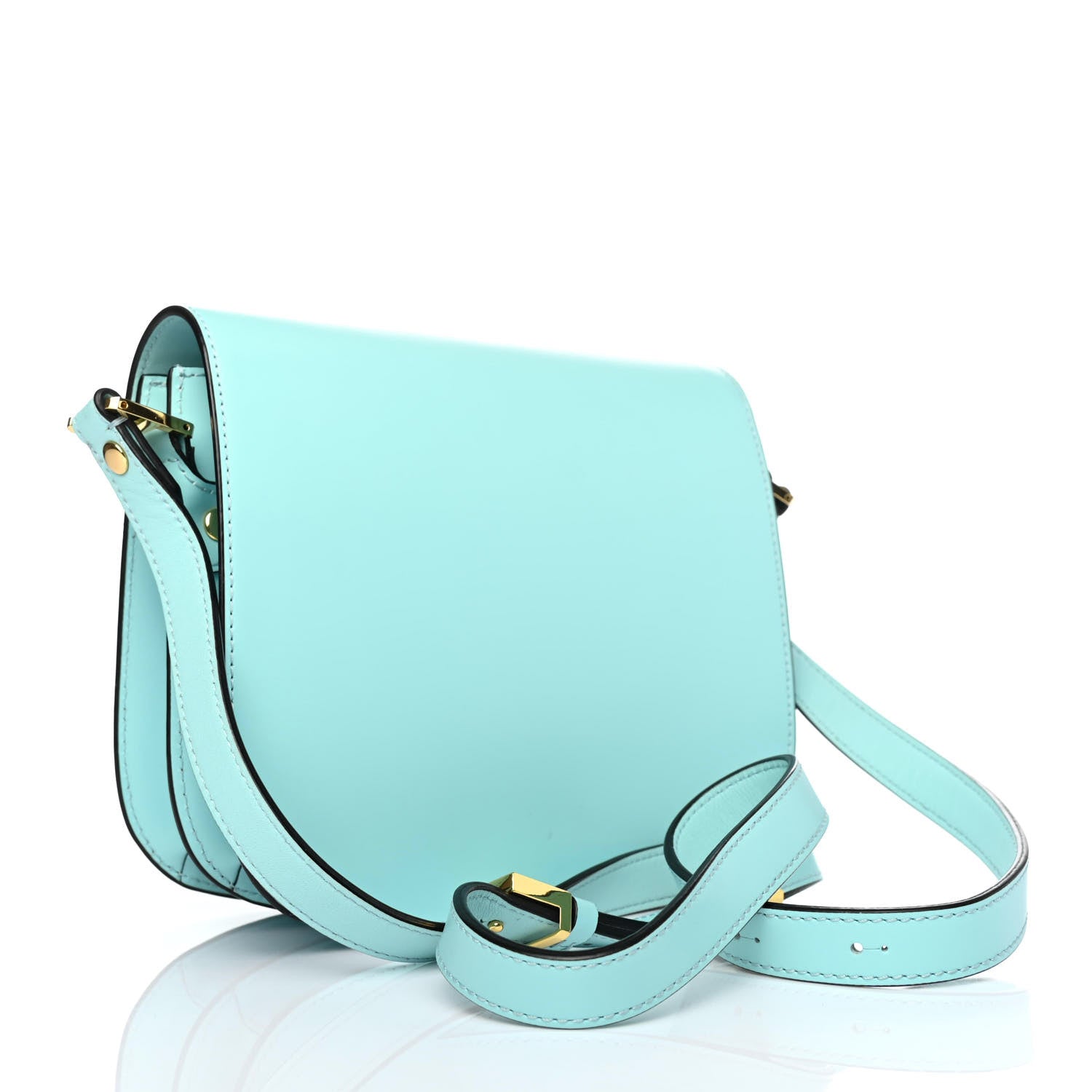 MCM Calfskin Patricia Crossbody Bag Pool Blue 2 of 4
