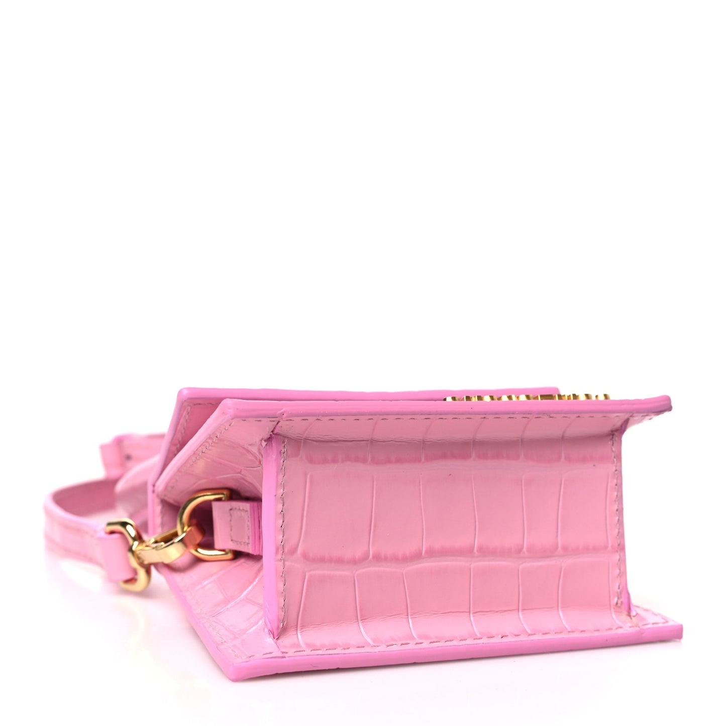 Calfskin Crocodile Embossed Le Chiquito Pink